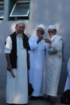 A Muslim man with Hajjī Ismail Solomon and Hajjī Mogamat Toffar at the Laingville Mīlād al-Nabī Celebrations of 23 November 2019.JPG
