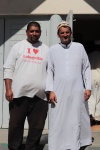 Hajjī Fuad Minaar and a friend at the Laingville, St Helena Bay, Mīlād al-Nabī Celebrations of 23rd November 2019.JPG