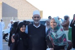 Hajjī Muhammad Jaffer with his granddaughter and Makkia at the Laingville St Helena Bay Mīlād al-Nabī Celebrations of 23 November 2019.JPG