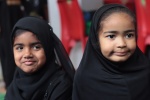 Maryam da Costa and a friend at the Laingville St Helena Bay Mīlād al-Nabī Celebrations of 23 November 2019.JPG